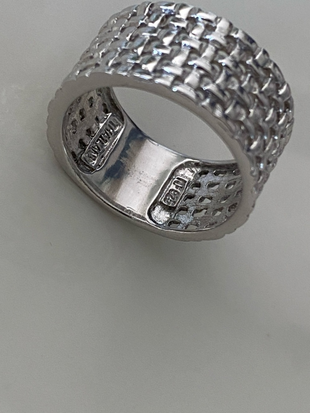 Sterling Silver Woven Band Ring - Picture 5 of 5
